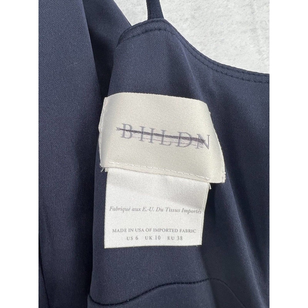 BHLDN Caron Dress Crepe Midi Dress in Midnight - Picture 8 of 9